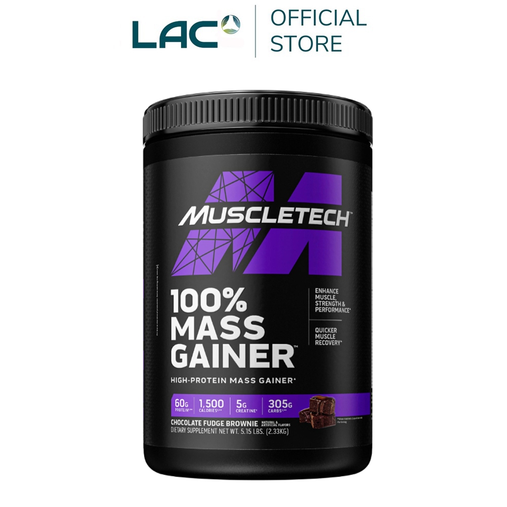 【LAC利維喜】Muscletech 麥斯征重乳清蛋白5.15磅-巧克力布朗尼口味(專利ModCarb/肌酸/BCAA)