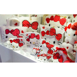 Kitty雙緞帶系列商品/絨毛娃娃/玩偶吊飾/車票套/筆袋/面紙化妝包/縮口袋