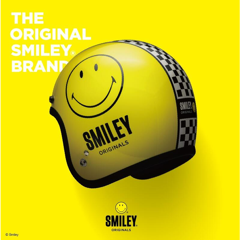 Gallop x SMILEY HELMET 黃色笑臉 聯名款 3/4 安全帽 黃色