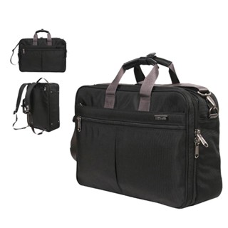 【YESON】臺灣製多功能可後背公事包-黑色