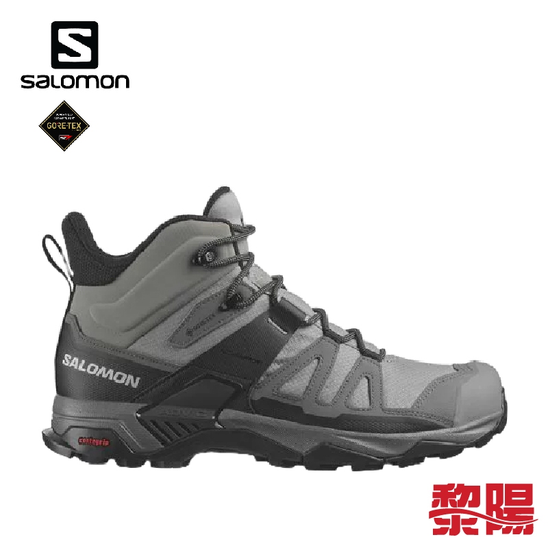 Salomon 法國 X ULTRA 4 GTX 中筒登山鞋 男款 鯊皮灰/靜灰/黑 防水/高抓地 33SL474542