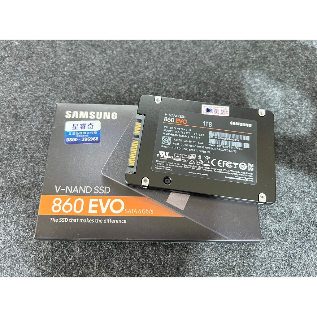 SAMSUNG 三星 860 EVO SSD 1TB 二手