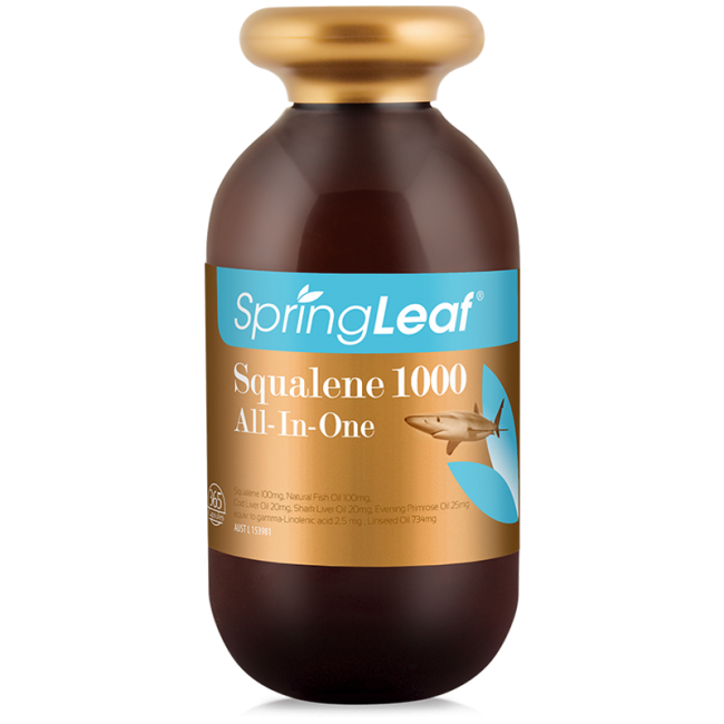 澳洲 綠芙 Spring Leaf 角鯊烯 綜合魚油 Squalene 1000 All-in-one 365粒