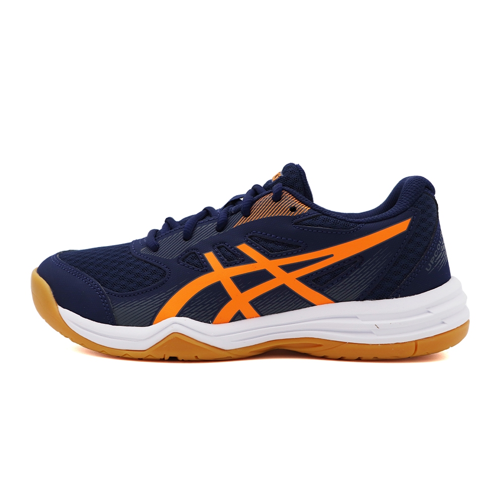 ASICS 亞瑟士 UPCOURT 5 GS 鞋帶 排雨球鞋 大童 藍橘 S0129 (1074A039-404)