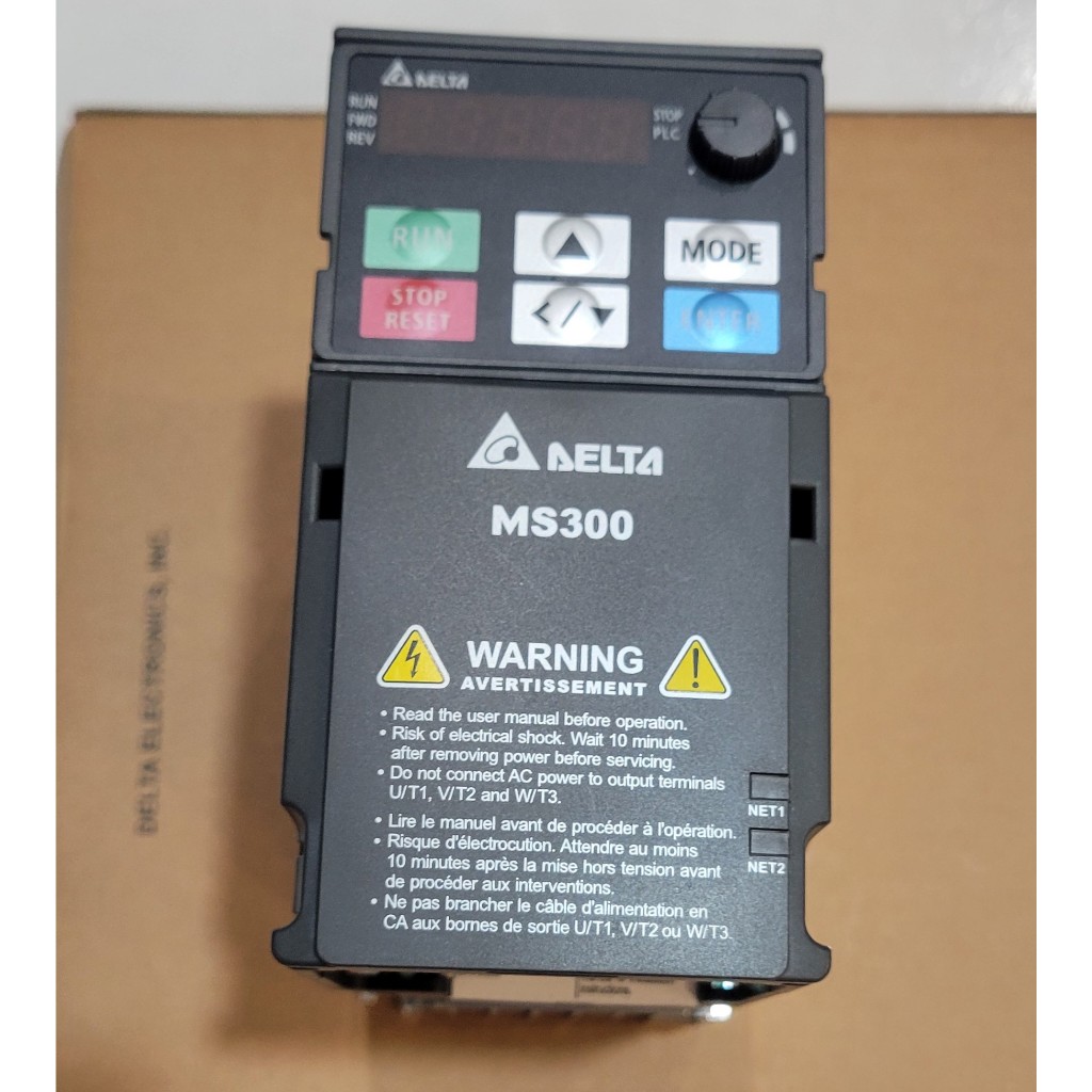 台達MS300變頻器VFD4A8MS23ANSAA(1HP，230V，三相)MS300系列