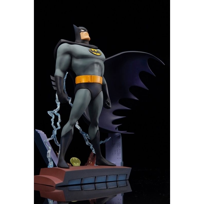 稀有品 蝙蝠俠 動畫版 OP姿態雕像 DC 80周年紀念商品 送贈品/ SPAWN貓女死侍金鋼狼忍者龜哥吉拉異形終極戰士
