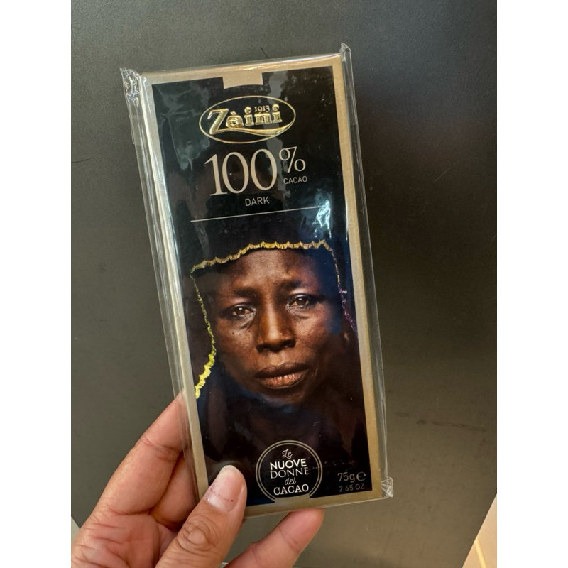 限量優惠～義大利ZAINI采霓 極黑巧克力 75g (100%/90%/80%)