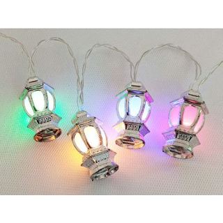 ╭☆April shop☆╮110V/220VLED彩燈 閃燈串燈20LED銀色宮燈 聖誕燈 婚慶燈 A0031-4