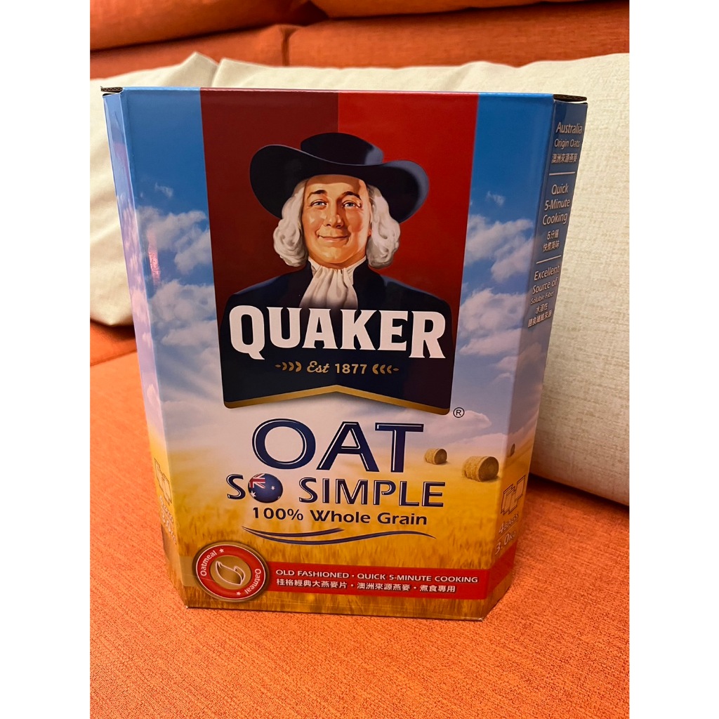 QUAKER 桂格 經典大燕麥片一盒3kg   349元--可超商取貨付款(限1盒)