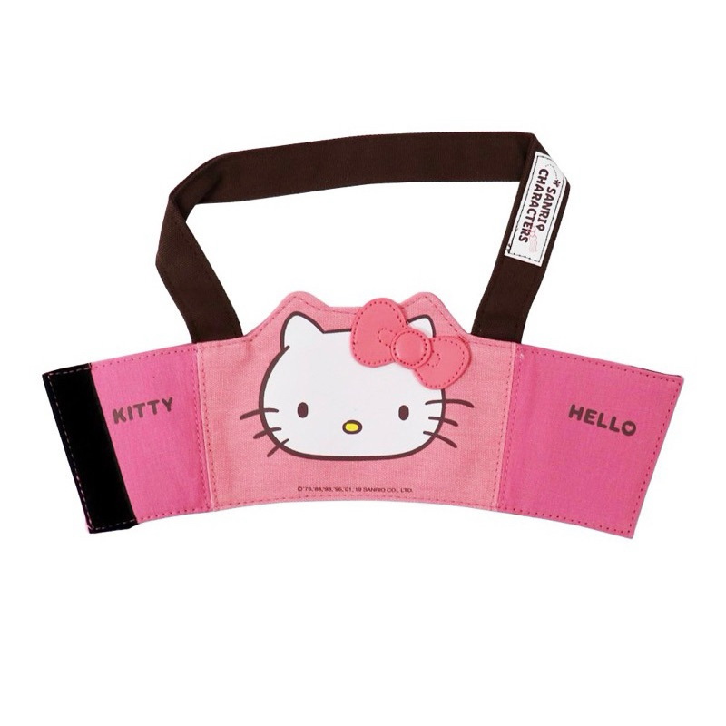 全新現貨 昇恆昌限定 三麗鷗 Sanrio Hello Kitty 凱蒂貓 粉紅色 蝴蝶結 環保杯套 飲料杯套 手提杯套