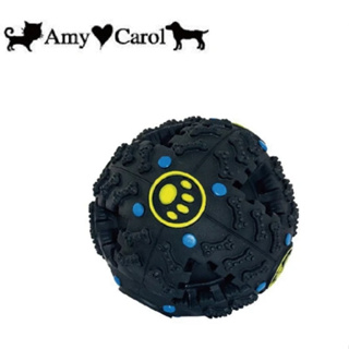 Amy Carol 育智健身球-黑色4吋10cm（BD642169）(狗玩具/啾啾玩具)響笛聲吸引注意，柔韌耐咬