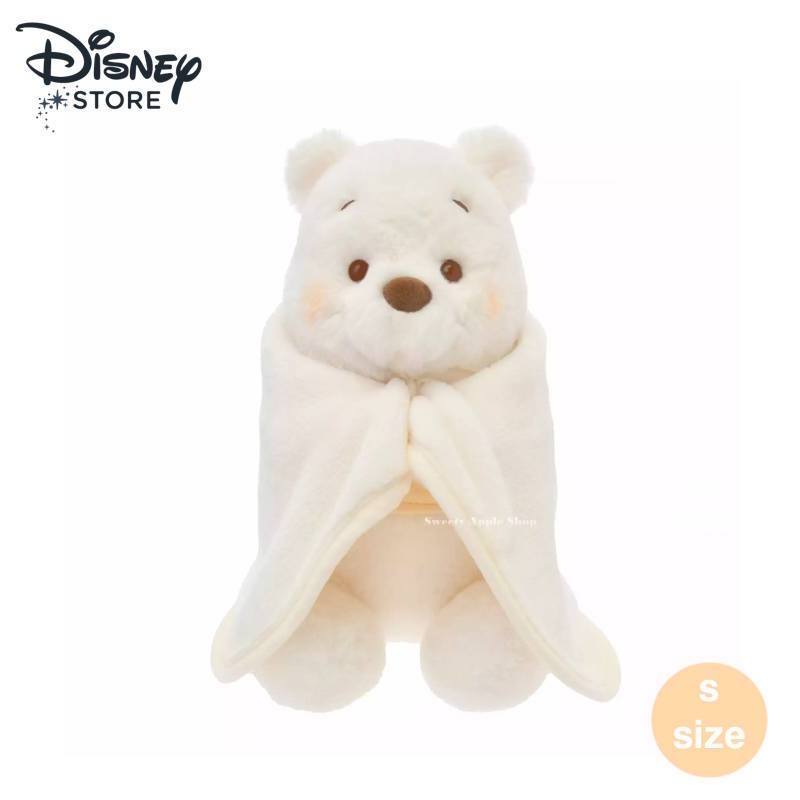 迪士尼【SAS日本限定】迪士尼商店 Disney Store 小熊維尼 雪白 WHITE POOH 玩偶娃娃 (S)