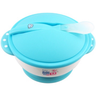 sebamed 施巴 寶寶吸盤碗組 全新 藍色 台灣製 寶寶餐具 防滑材質 底座吸盤具 附湯匙