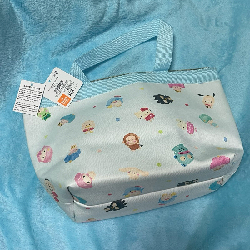 日本 三麗鷗家族 保冷袋 手提袋 包包 便當袋 大眼蛙 凱蒂貓 美樂蒂 酷企鵝 淘氣猴