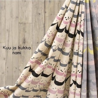 日本棉布：nami kuu ja kukka 胚布色特價一尺90