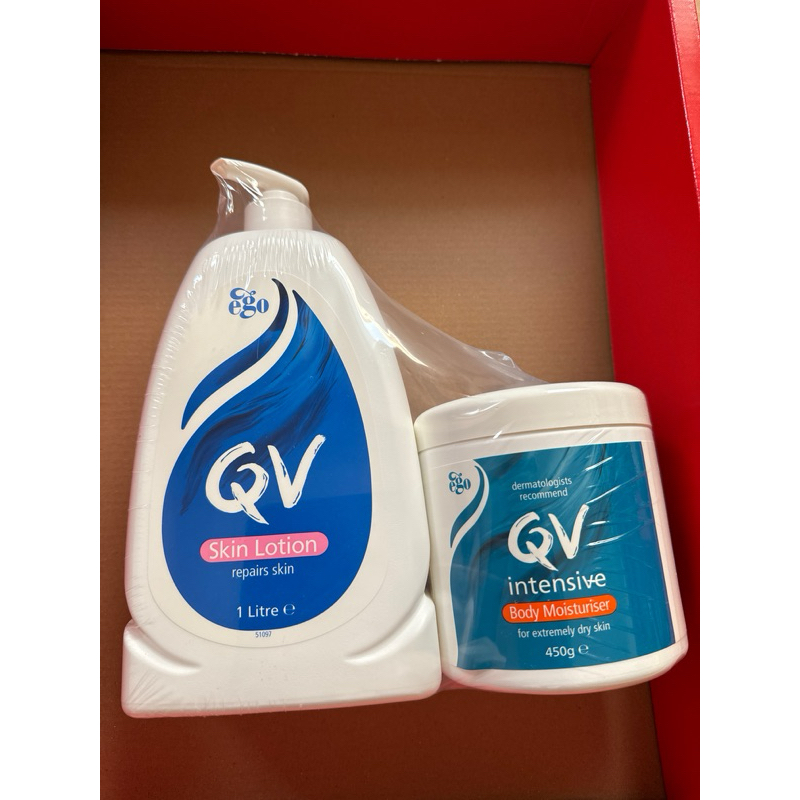 QV舒敏保濕乳液1000ml+ QV重度修護乳膏450g