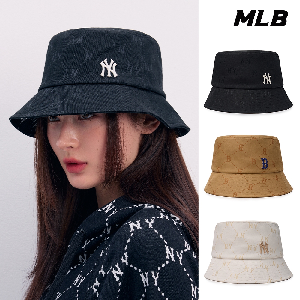 MLB 漁夫帽 MONOGRAM系列 紐約洋基隊 (3AHTM114N-三款任選)【官方旗艦店】