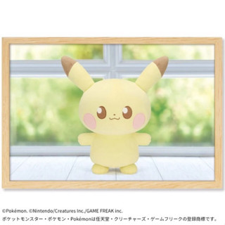 日本景品/ 本體28cm 大娃娃 皮卡丘 pokepeace 寶可夢 布偶 萬代 bandai banpresto