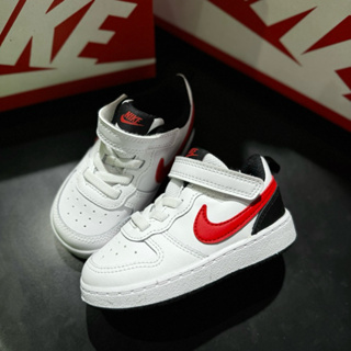 Nike Court Bought low 2 白黑紅 小童 (魔鬼沾) (BQ5453-110)