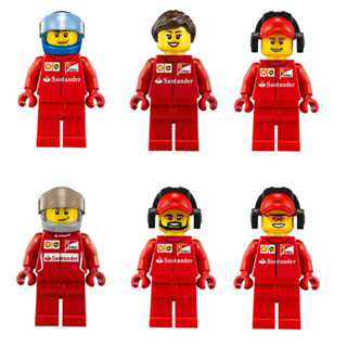 LEGO 樂高 75913 法拉利 賽車成員 單人偶 全新品, Ferrari 維修員 藍帽版 賽車手 法拉利貨櫃車