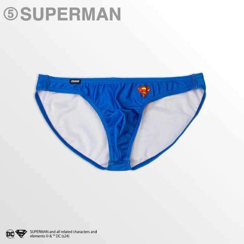 ［全新絕版日本現貨］Egde超人 superman男生性感低腰三角內褲 大Logo藍色尺寸XL XXL