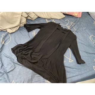 (女裝)全新三宅一生風格系列 全黑裙尾設計上衣 尺寸XXL 胸寬42cm 衣長65cm