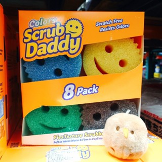 COSTCO Scrub Daddy 海綿菜瓜布 8入 Colors Scrub Sponge 圓形 無死角 微笑 嘴巴