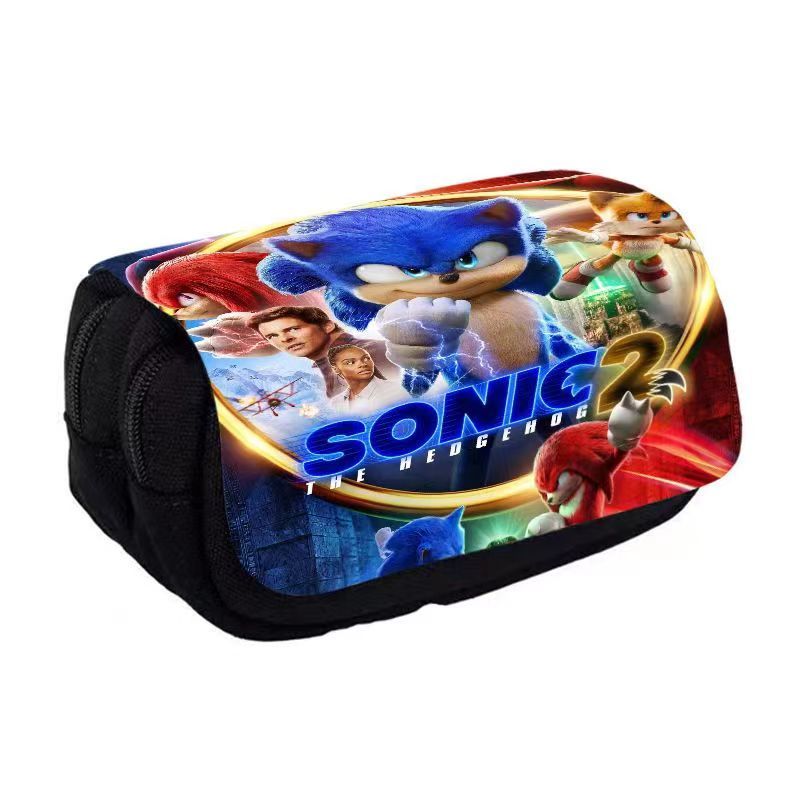 熱銷款🔥索尼克周邊筆袋 Sonic 音速小子鉛筆盒男女學生文具收納袋文具袋