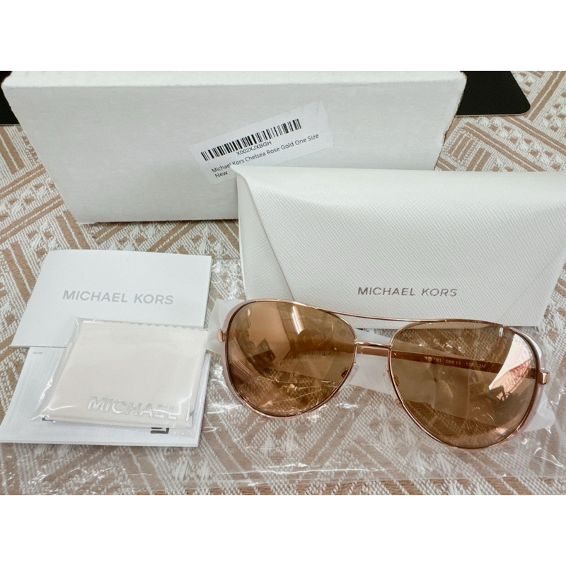 Michael Kors MK5004 Chelsea 飛行員太陽眼鏡 玫瑰金 59mm 正品