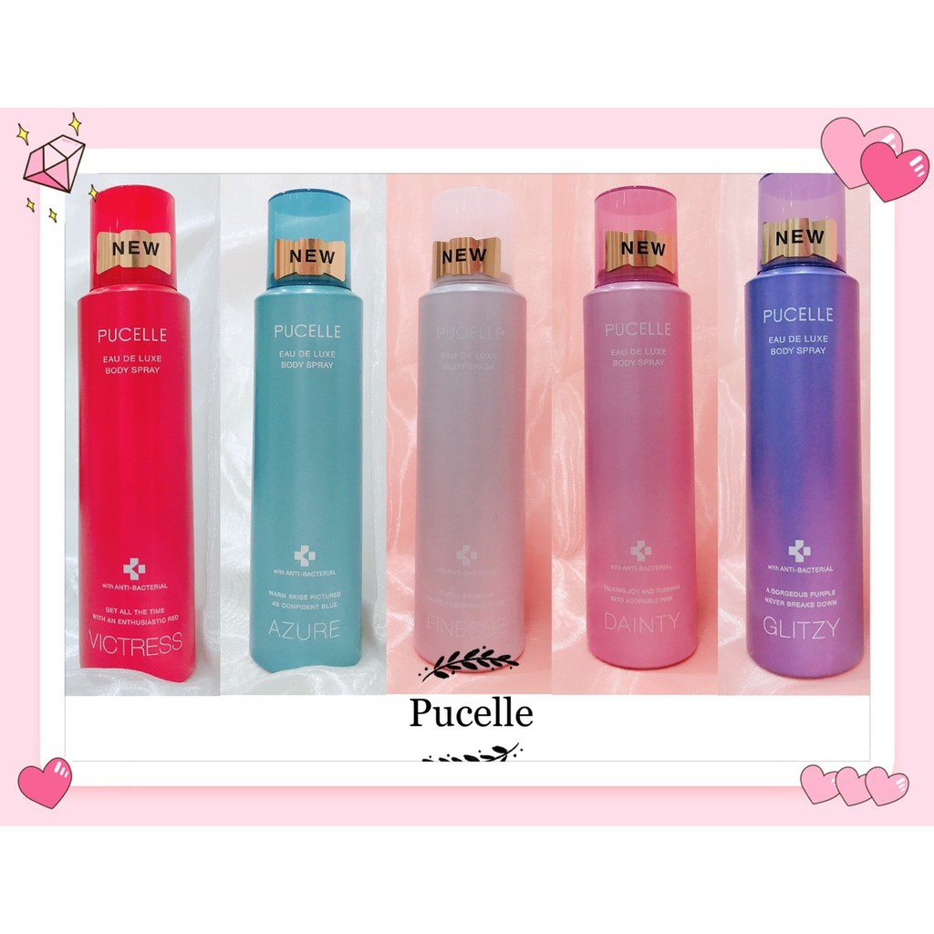 PUCELLE EAU DE LUXE BODY SPRAY 普賽爾鋁罐噴霧香水