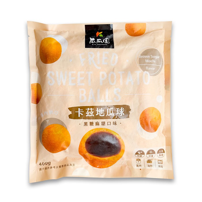 【瓜瓜園】卡茲地瓜球(黑糖麻糬口味) 400g