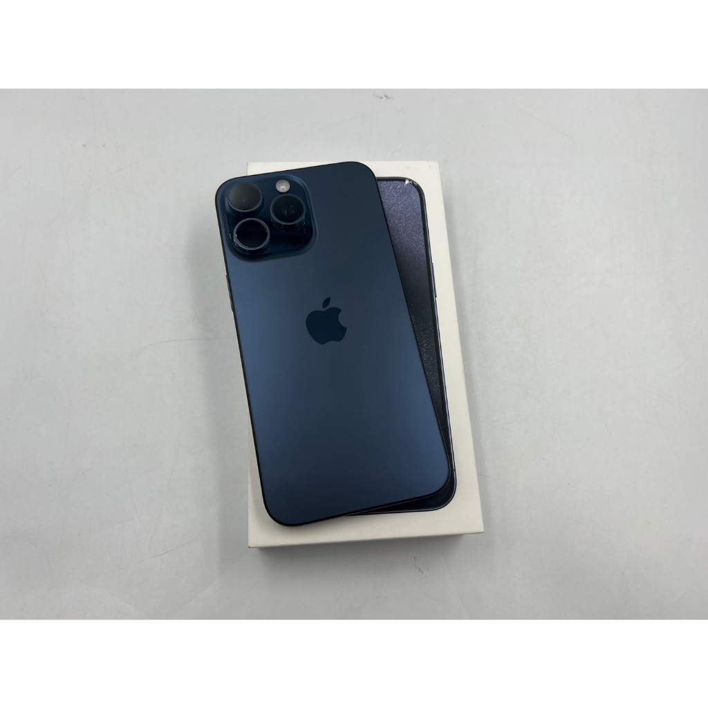 §轉機站§保固2024/10 極新機 盒裝 Apple iPhone 15 Pro Max鈦金屬 512G 藍色15