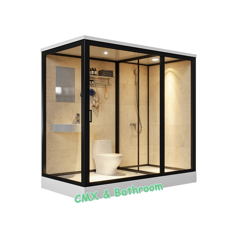 整體淋浴房一體式衛生間洗澡房浴室玻璃門家用玻璃乾濕分離洗澡間