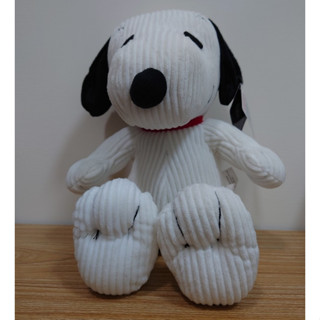 現貨 Snoopy 史努比 燈芯絨 娃娃 填充玩偶 白色 30公分