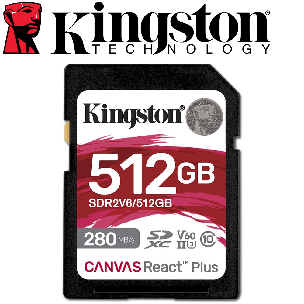 【現貨】Kingston 金士頓 512G SDXC 記憶卡 V60 讀280MB寫150MB SDR2V6/512GB