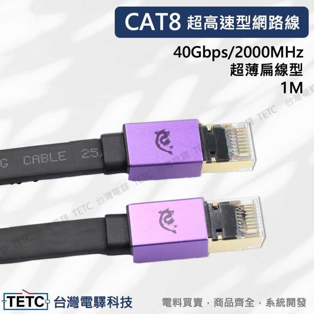 【8H快速出貨安心價】Cat8 Cat7 Cat6 /1/3/5/10m 超光速網路線 耐用鍍金外殼接頭 FLUKE認證