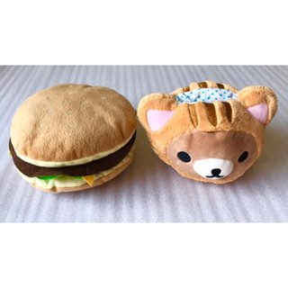 二手 熊 San-x Rilakkuma 拉拉熊 懶懶熊 娃娃 玩偶 三麗鷗 cd片 收納 漢堡 造型