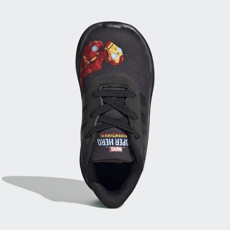 愛迪達 adidas 漫威 鋼鐵人 聯名款 運動鞋 童鞋 小童 黑色