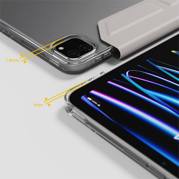 JTLEGEND iPad Pro 2022, 2021 Ness Pro 11吋 相機快取多角度折疊防潑水布紋保護殼(