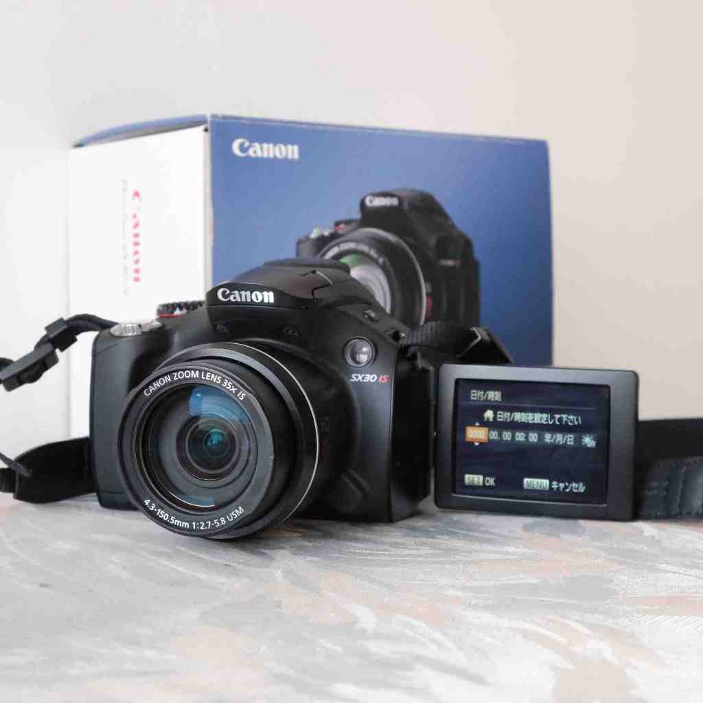 Canon PowerShot SX30 IS早期 CCD 數位相機(類單眼 翻轉螢幕 廣角35倍變焦)