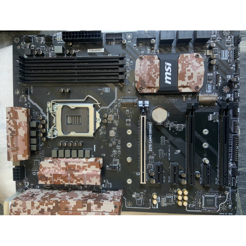 mai z270 CAMO SQUAD MSI 主機板 Z270 CAMO SQUAD付原廠檔板