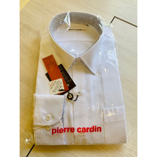 Pierre Cardin 正品 男優質白襯衫 刺繡logo 全新 size 43