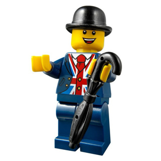 LEGO 樂高 40308 倫敦限定 Lester 單人偶 含雨傘 無外袋 全新未組, 英國倫敦限定 萊斯特