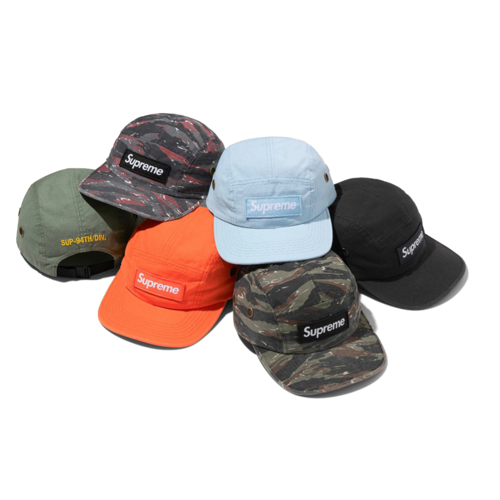 AirRoom 全新真品 2024SS SUPREME MILITARY CAMP CAP 帽子 五分割 老帽子