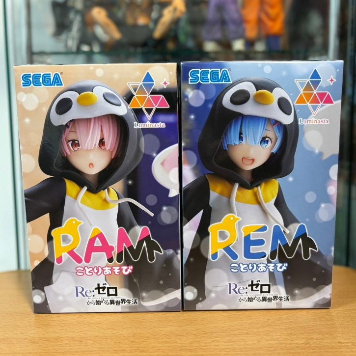 正版 日版 SEGA Luminasta RE從零開始的異世界生活 雷姆 拉姆 企鵝裝 REM 景品 公仔