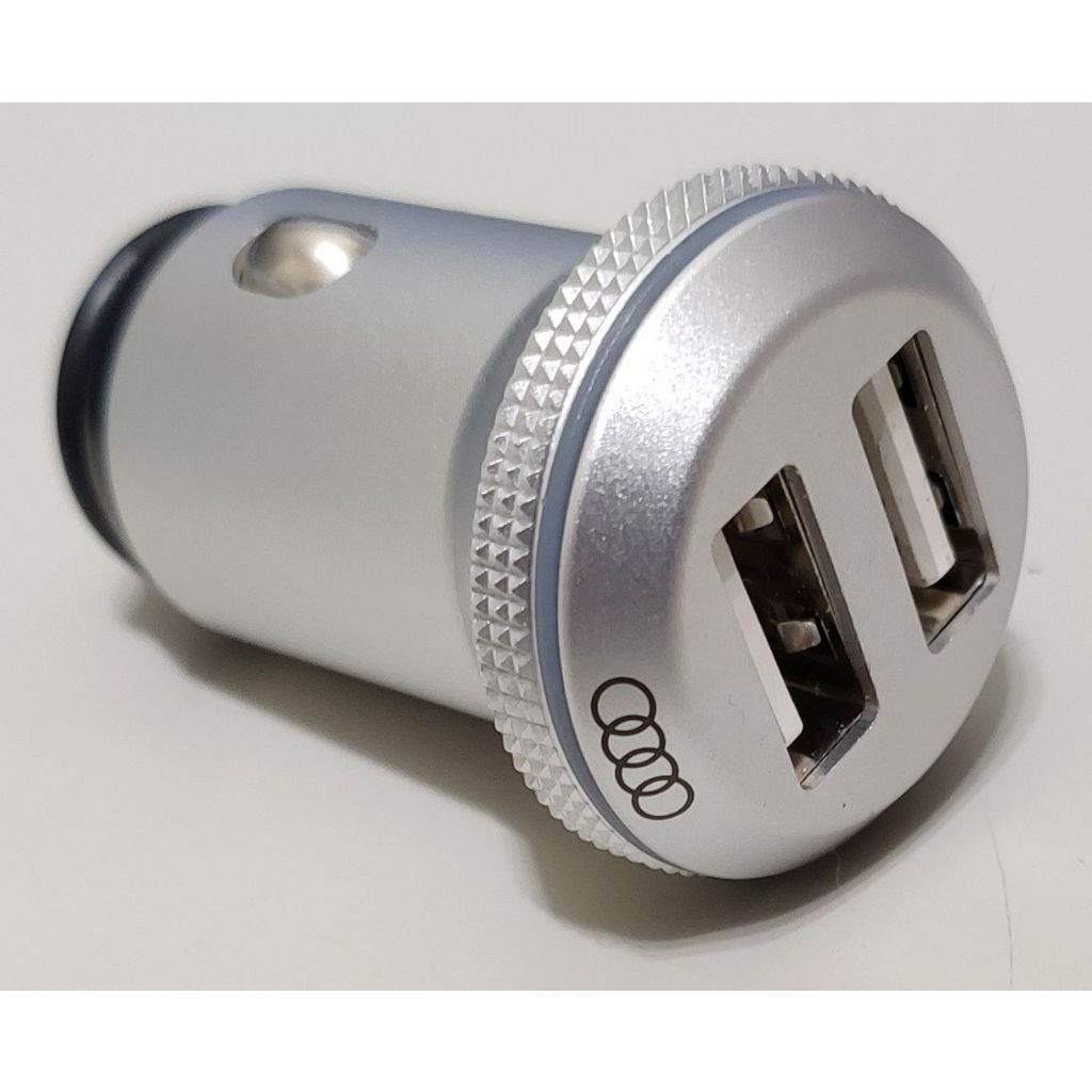 AUDI USB 點煙器車充座 點菸器擴充 12V車充轉 USB 5V 4.8A 輸出 點煙器轉USB 雙孔車用充電器