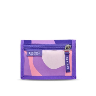 BEATRIX NEW YORK 美式休閒迷彩紫三折錢包