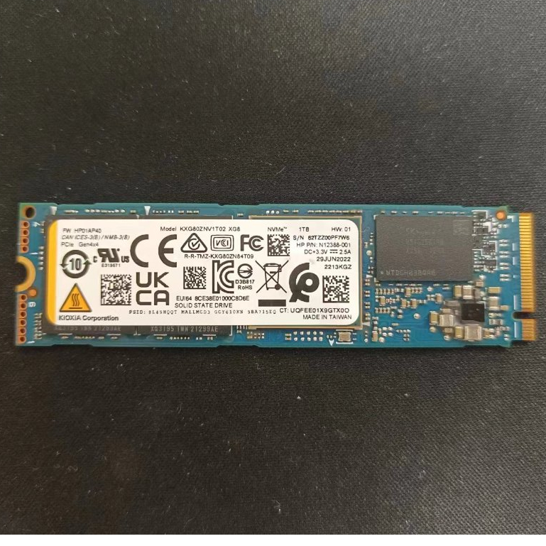 【TOSHIBA 東芝】&amp;【KIOXIA 鎧俠】 SSD PCIe NVMe 1TB(拆封新品)