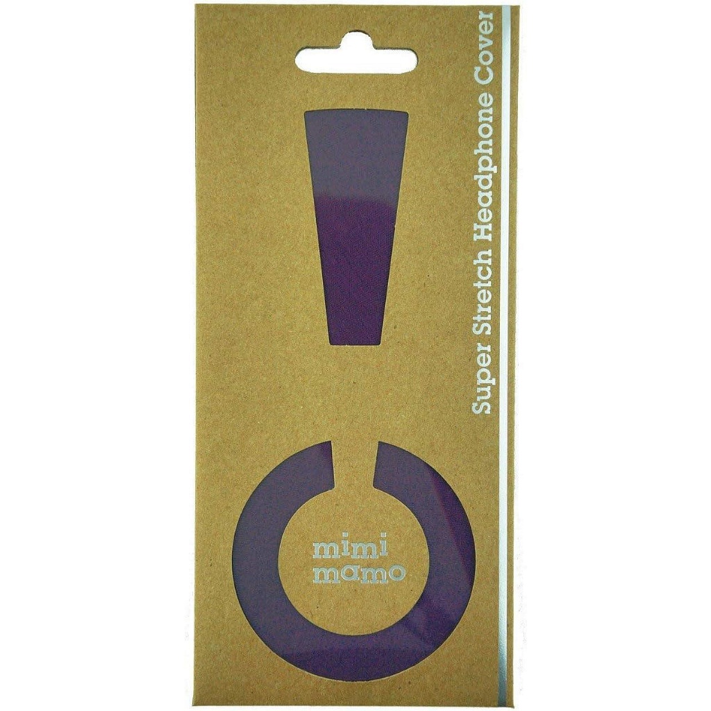 [ 平廣 配件 mimimamo 紫色 M號 超彈性耳機保護套 耳罩布 耳罩式耳機 可水洗重複使用 抗菌 日本製