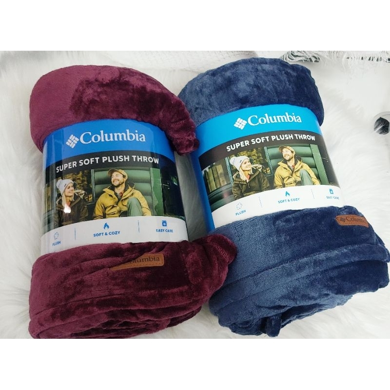 JC德國代購-現貨加拿大Outlet- Columbia哥倫比亞絨毛單人蓋毯露營毯冷氣毯二色